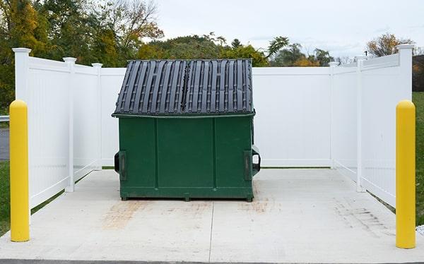 all of our commercial dumpsters come with covers to keep debris consisted of and prevent weather damage